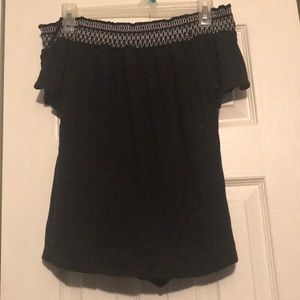 Black Off the Shoulder Top